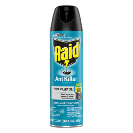 Raid, Defense System Ant Killer Spray Pine Forest Fresh Scent, Case Of 12, 17.5 Oz