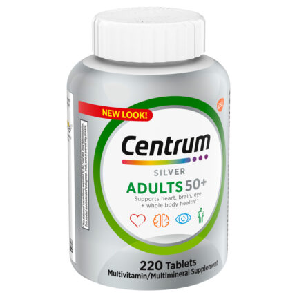 Centrum, Silver Multivitamin Adults 50+, Case Of 3, 220 Ct