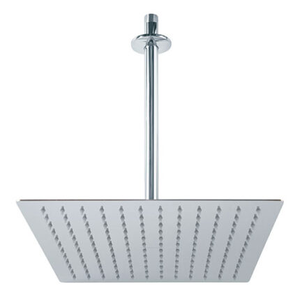 12",Chrome,Showerhead With Arm & Flange