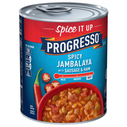 Progresso, Spicy Jambalaya Soup With Sausage & Ham Hot, Case Of 12, 18.5 Oz