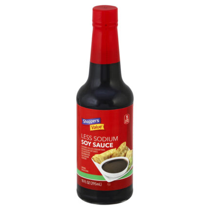 Shoppers Value, Less Sodium Soy Sauce, Case Of 12, 10 Fl Oz