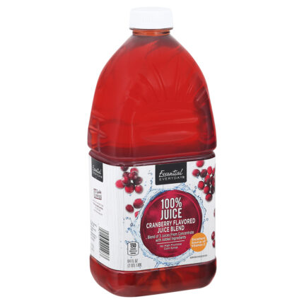Essential Everyday, Juice Cranberry Flavored Blend 100%, Case Of 8, 64 Fl Oz