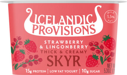 Icepro Skyr,Strawberry&Lingonbry 5.3 Oz