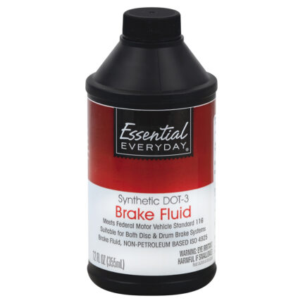 Essential Everyday, Brake Fluid Synthetic Dot-3, 1 Each, 12 Fl Oz
