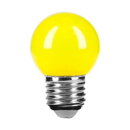*** 1 W, G45, 127 V, Yellow Led Bulb                         Special Order Item (Extended Lead Time 35-50 Days)