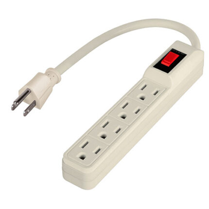 4-Outlet, Low Cost Power Strip, Voltech