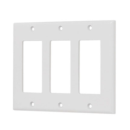 *** Triple Plastic Wall Plate Classic Style                         Special Order Item (Extended Lead Time 35-50 Days)