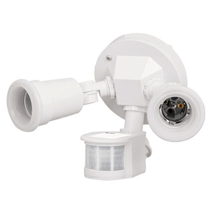 3W,White Outdoor Light W/Motion Sensor