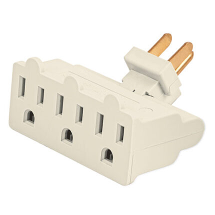 3 Grounding Swivel Receptacle Adapater