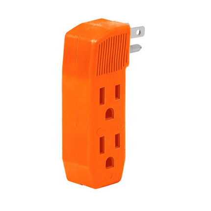 3-Outlet Grounding "F"Receptacle Adapter