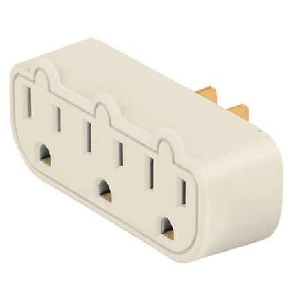 3-Outlet Grounding Receptacle Adapter