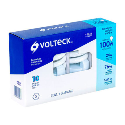 24 W Twist Light Bulb Set 4 Pieces