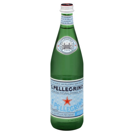 San Pellegrino, Sparkling Natural  Mineral Water Glass Bottles, Case Of 12, 25.3 Fl Oz
