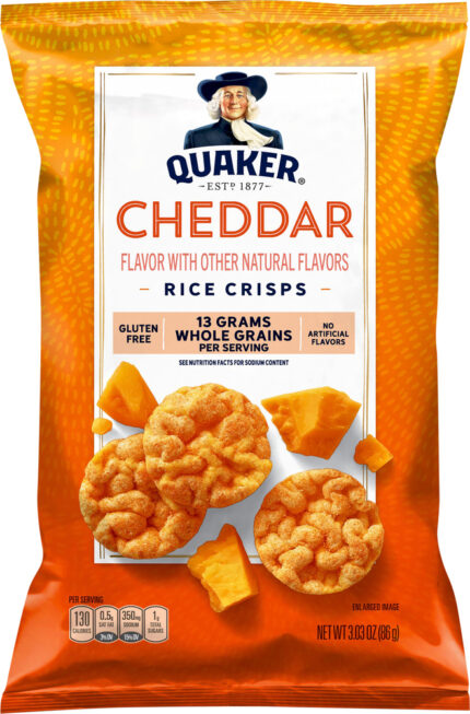 Quaker, Rice Crisps Cheddar, Case Of 12, 3 Oz