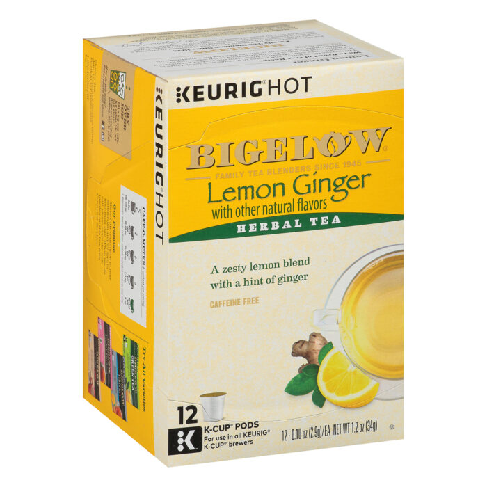 Bigelw Tea,K-Cup,Lemon Ginger 12 Ct - Image 1