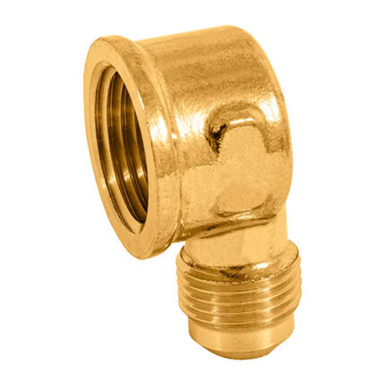3/8"Od X 1/2", Brass, Flare Female Elbow