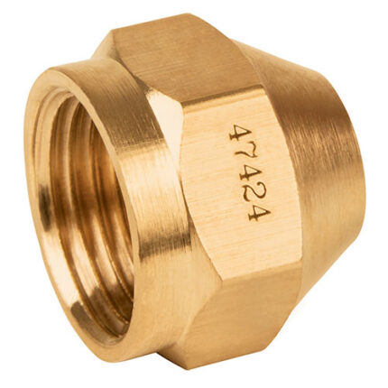 *** 3/8"Od, Brass, Flare Cap                         Special Order Item (Extended Lead Time 35-50 Days)