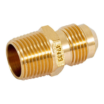 3/8"Od X 3/8", Brass, Fiare X Mip