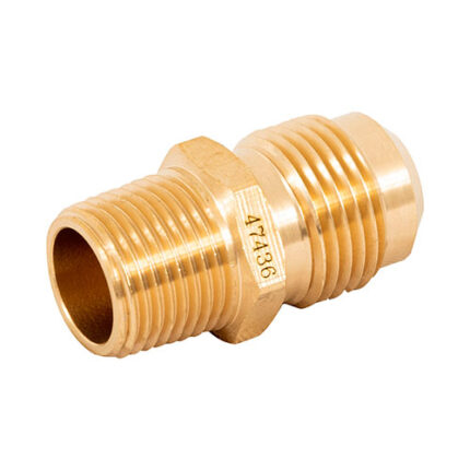 1/2"Od X 3/8", Brass, Flare X Mip