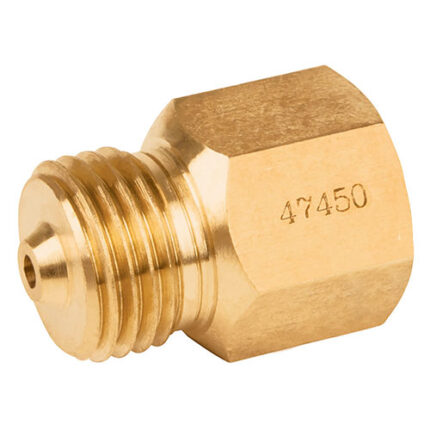 1/4" X 1/4",Brass,Check For Gas Regulato