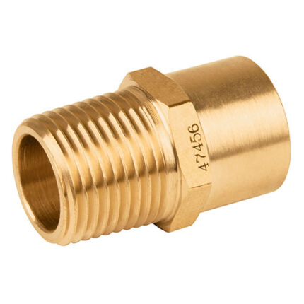 1/2" X 3/8" Mip, Brass, Npt Weld Adaptor