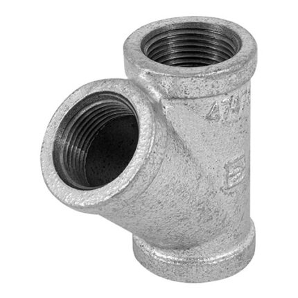 25 Mm, 1", Galvanized Iron, Single Wye