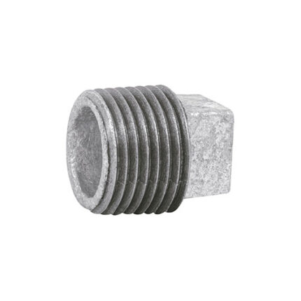 13 Mm, 1/2", Galvanized Iron Plug Solid