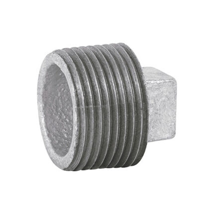 *** 25 Mm, 1", Galvanized Iron Plug Solid                         Special Order Item (Extended Lead Time 35-50 Days)