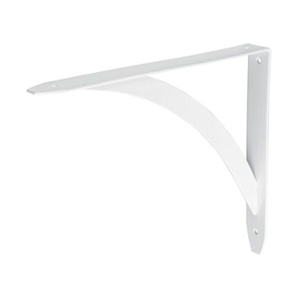 *** 8" X 10" White Bar Shelft Bracket                         Special Order Item (Extended Lead Time 35-50 Days)