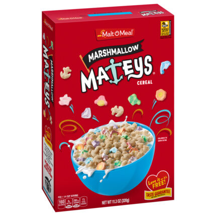 Malt-O-Meal, Marshmallow Mateys Cereal Box, Case Of 16, 11.3 Oz