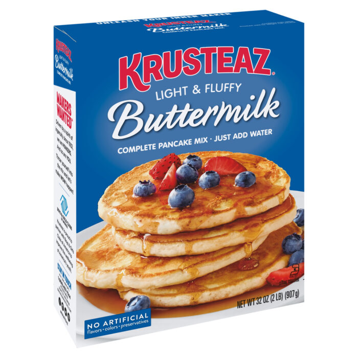 Krusteaz, Light & Fluffy Buttermilk Complete Pancake Mix, Case Of 12, 32 Oz - Image 1