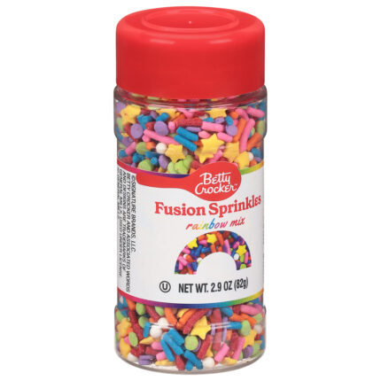 Betty Crocker, Fusion Sprinkles Rainbow Mix, Case Of 6, 2.9 Oz