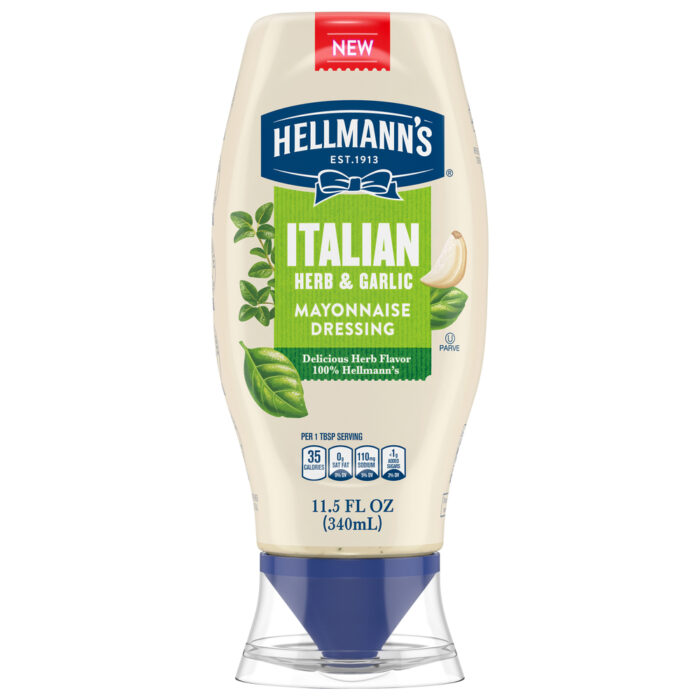 Hellmann'S, Italian Herb & Garlic Mayonnaise Dressing, Case Of 8, 11.5 Fl Oz - Image 1