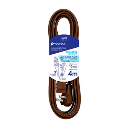 13.12Ft Brown Domestic Extension Cord