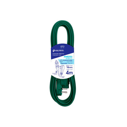 13.12Ft Green Domestic Extension Cord