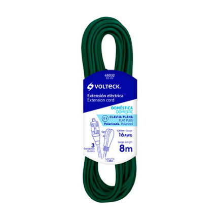 *** 26.24Ft Green Domestic Extension Cord                         Special Order Item (Extended Lead Time 35-50 Days)