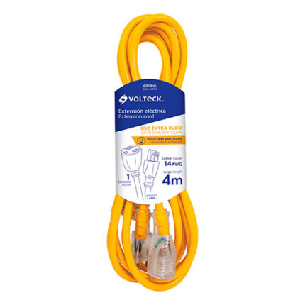 13Ft Reinforced Grounded Extension Cord