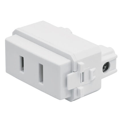 Polarized Receptacle,Italian Style,White