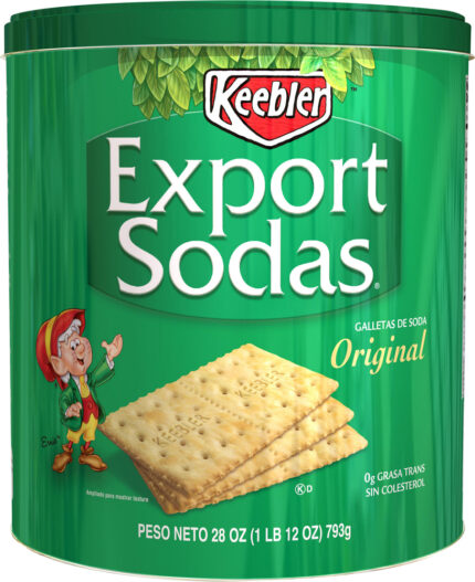 Keebler, Export Sodas Original Soda Crackers, Case Of 12, 28 Oz