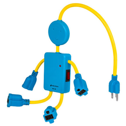 *** 4-Outlet Power Strip, Boy                         Special Order Item (Extended Lead Time 35-50 Days)