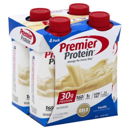 Premier Protein, High Protein Shake Vanilla 4/11 Fl Oz, Case Of 3, 44 Fl Oz