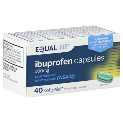 Equaline, Ibuprofen Softgels, Case Of 6, 40 Ct