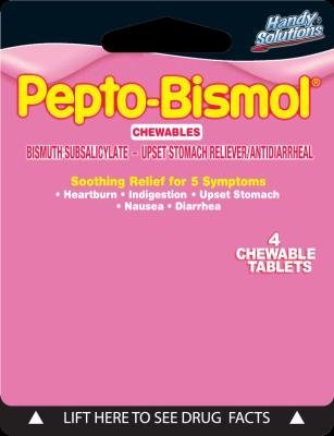 Pepto Bismol, Chewable Tablets, Case Of 6, 4 Ct