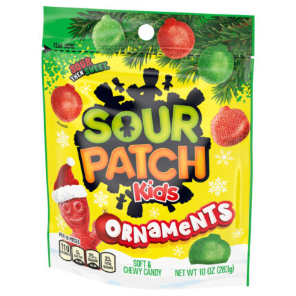 Sour Patch, Kids Ornaments Soft And Chewy Candy, Case Of 12, 10 Oz