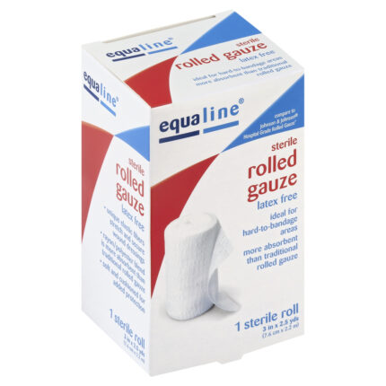 Equaline, Sterile Rolled Gauze 3 Inch X 2.5 Yards, Case Of 6, 1 Ct