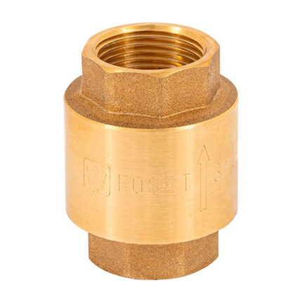 3/4" Brass In-Line Spring Check Valve