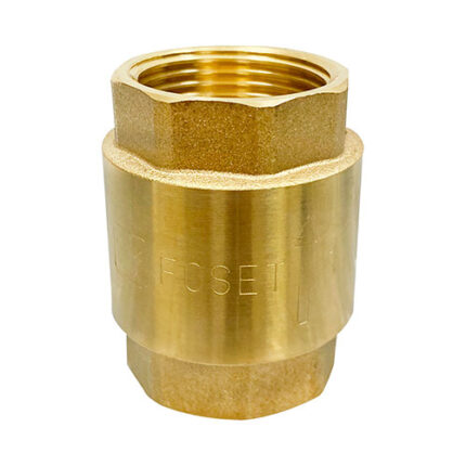 1", Brass In-Line Spring Check Valve