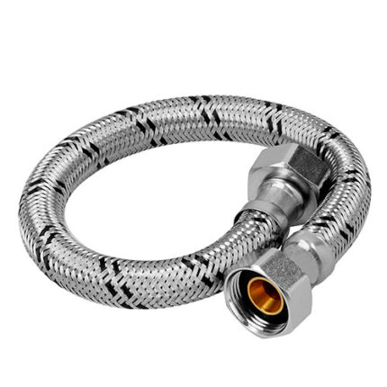 Flexible Stainless Steel Heater Water Connectors- 3/4 X