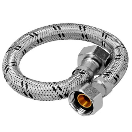 Flexible Stainless Steel Heater Water Connectors- 3/4" X