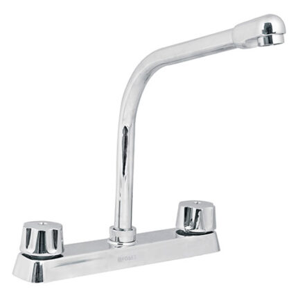 *** High Arc Kitchen Faucet, Zamac Handles                         Special Order Item (Extended Lead Time 35-50 Days)